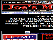 Tablet Screenshot of joesmodels.com